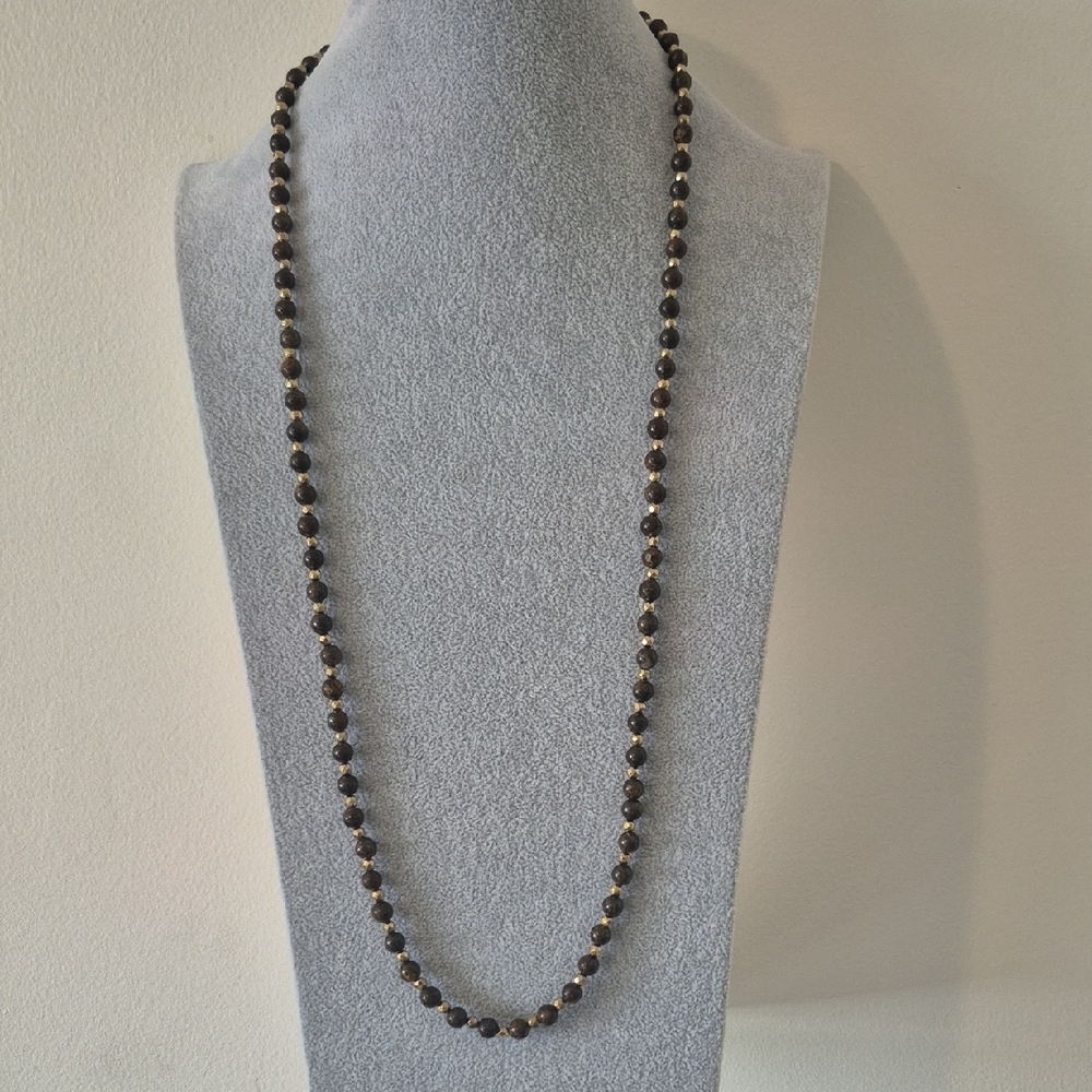 Natural Bronzite Necklace & Braclet